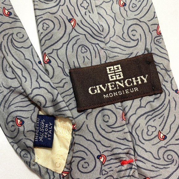 Givenchy Paisley Silk Tie - Picture 2 of 3